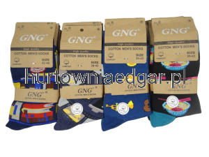 SKARPETY  MĘSKIE  KOLOROWE  GNG  5 Par