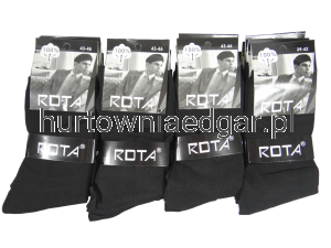 SKARPETY  MĘSKIE  CZARNE  ROTA  5 Par
