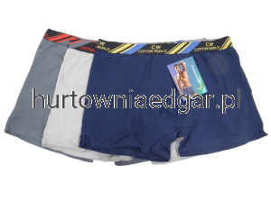 BOKSERKI  MĘSKIE  BAMBUSOWE  COTTON WORLD  12 Szt.