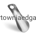 ŁYŻKA DO BUTÓW METALOWA KRÓTKA 12CM POSREBRZANA
