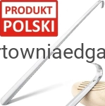 ŁYŻKA DO BUTÓW MATALOWA 66CM POSREBRZANA