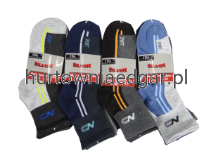 SKARPETY  MĘSKIE  SILVER/ D&A  5 Par