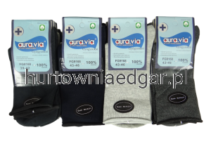 SKARPETY  MĘSKIE  BEZUCISKOWE  AURA VIA  5 par