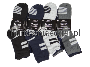 SKARPETY  MĘSKIE  W PASKI  D&A  SILVER  5 Par
