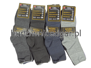 SKARPETY  MĘSKIE  BEZUCISKOWE  NATURAL  D&A  5 Par