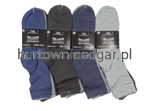 SKARPETY  MĘSKIE  GARNITUROWE  D&A  SILVER  5 Par