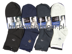 SKARPETY  MĘSKIE  BEZUCISKOWE  N & T  5 Par