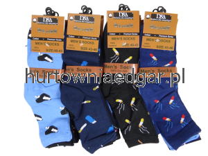 SKARPETY  MĘSKIE  KOLOROWE WYSOKIE  SILVER  5 Par