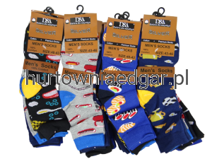 SKARPETY  MĘSKIE  KOLOROWE WYSOKIE  SILVER  5 Par