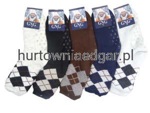 SKARPETY  MĘSKIE  MEGA GRUBE Z ABS  GNG  12 Par