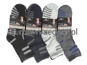 SKARPETY  MĘSKIE  BEZUCISKOWE  W PASKI  D&A  5 Par
